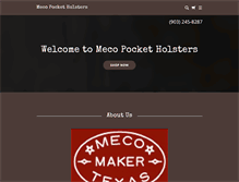 Tablet Screenshot of mecopocketholsters.com